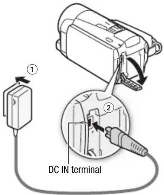 CANON Vixia HF M52 - Charging the Battery Pack - 1