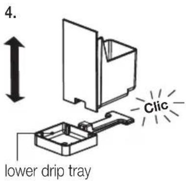 Cremesso Compact manual - Emptying the capsule container and drip tray - 3