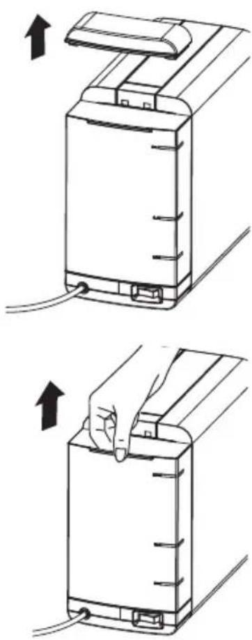 Cremesso Compact manual - Filling / Refilling the water tank - 1
