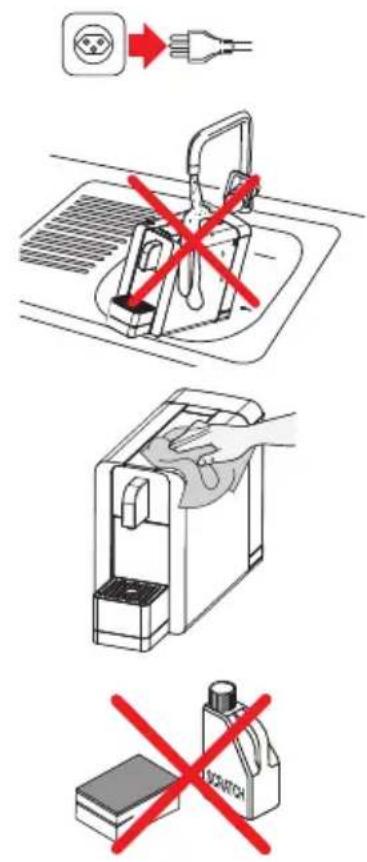 Cremesso Compact manual - Emptying the capsule container and drip tray - 4
