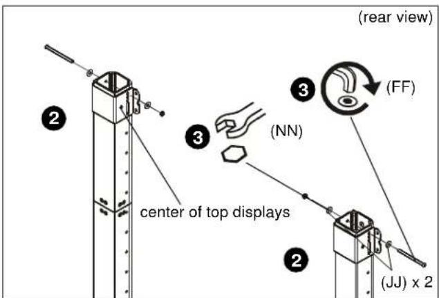 Chief FCA3X1U - Rails Installation - 1