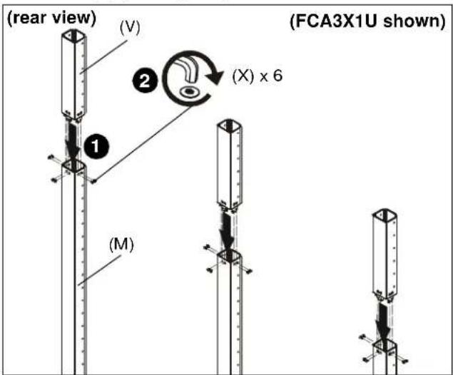 Chief FCA3X1U - Column Add-On Installation - 1