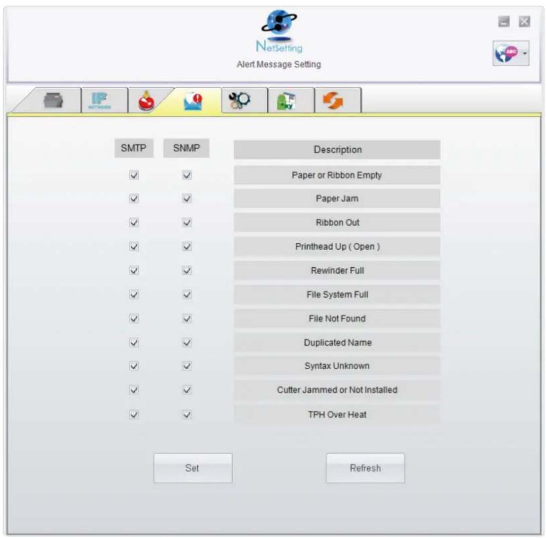 CITIZEN CL-S321 - Alert Message Setting - 1