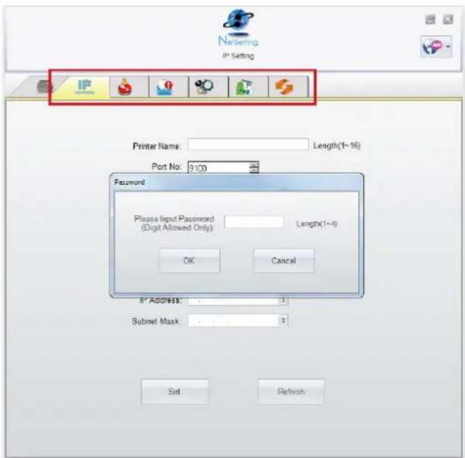 CITIZEN CL-S321 - The Interface of NetSetting - 2