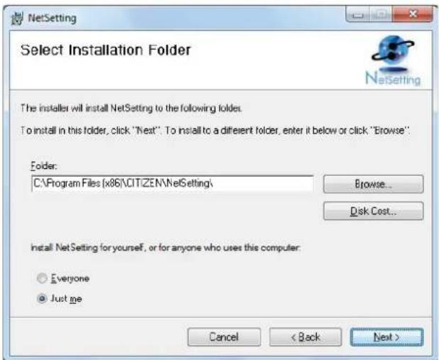 CITIZEN CL-S321 - Installing The NetSetting software - 2