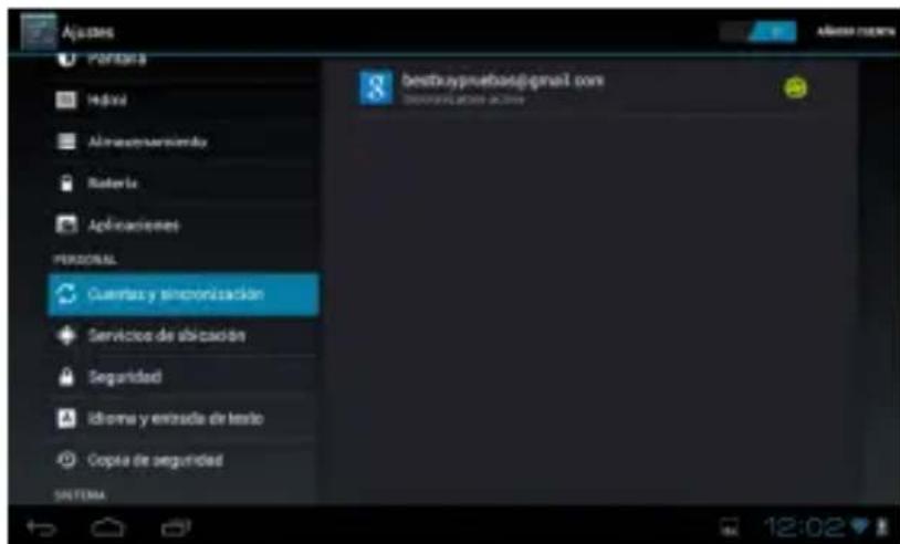 Best Buy Easy Home Tablet 7 - Cuentas y Sincronización - 1