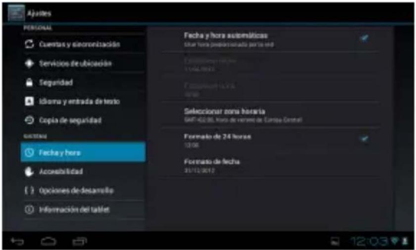 Best Buy Easy Home Tablet 7 - Fecha y Hora - 1