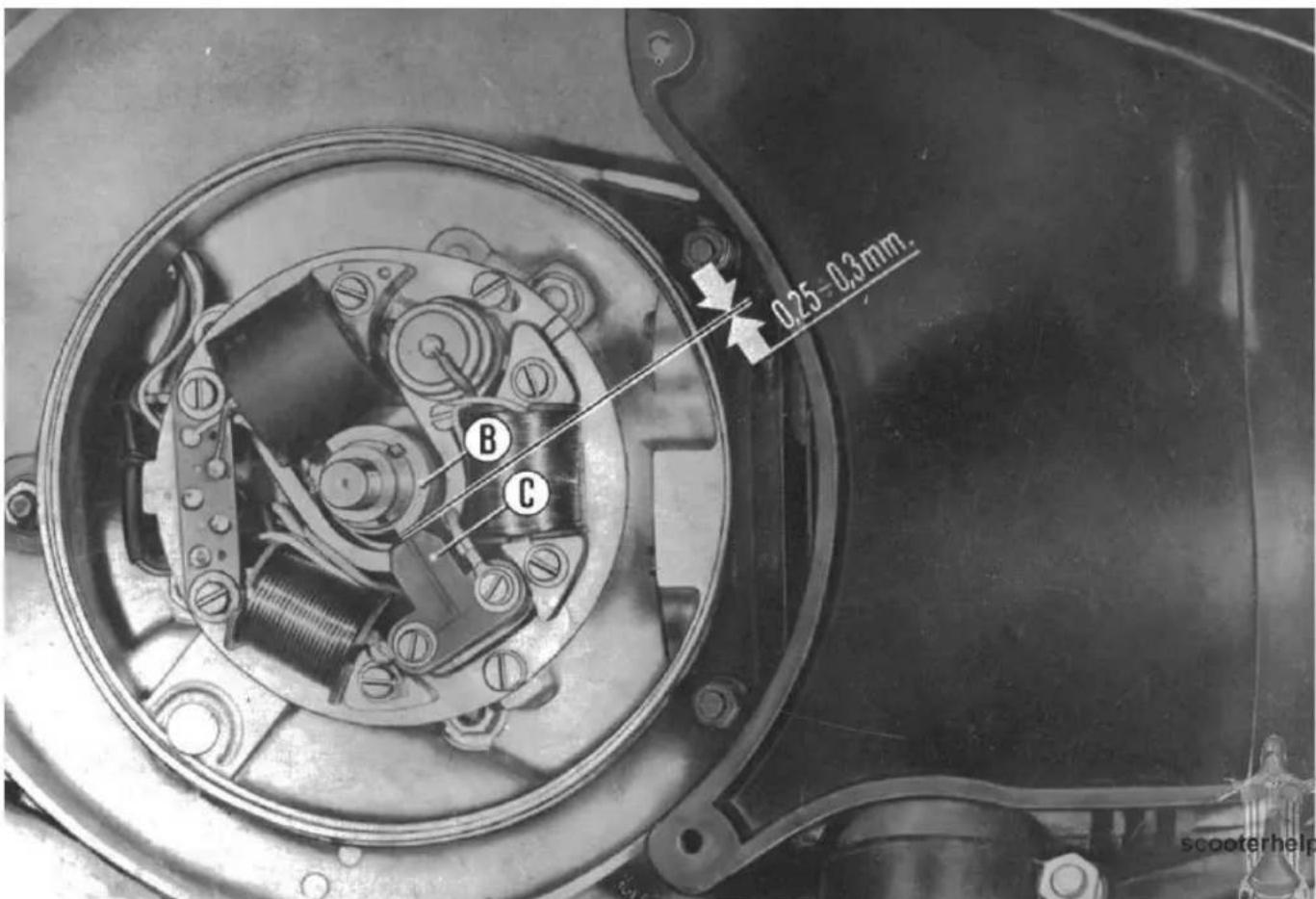 VESPA Rally 200 - ADJUSTMENT ON CARBURETTOR - 13