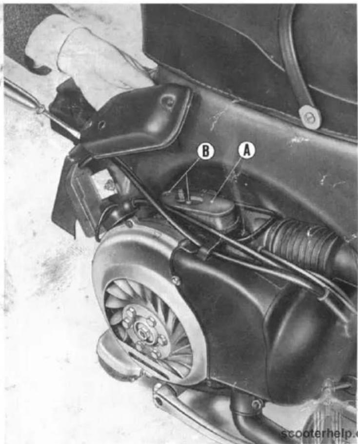 VESPA Rally 200 - ADJUSTMENT ON CARBURETTOR - 8