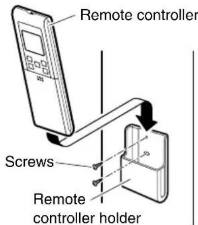 DAIKIN FTXS71GV1B - ■ To fix the remote controller holder on the wall - 1
