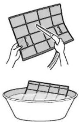 DAIKIN FTXS71GV1B - 3-1-1 Wash the air filters with water or clean them with vacuum cleaner. - 1
