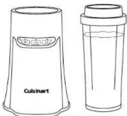 CUISINART CPB-300 - USING THE TRAVEL CUPSUSING THE BLENDEI - 3