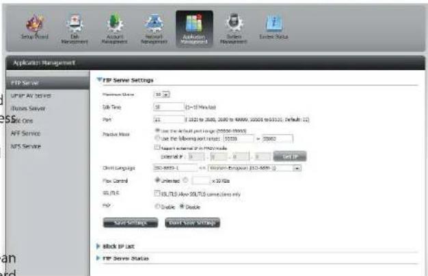 D-LINK DNS-320LW - FTP server - 1