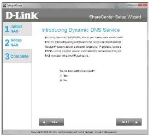 D-LINK DNS-320LW - Dynamic DNS Account Setup - 1