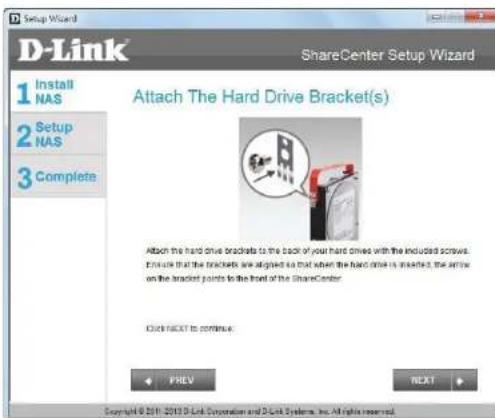 D-LINK DNS-320LW - Install the Hard Drives - 2