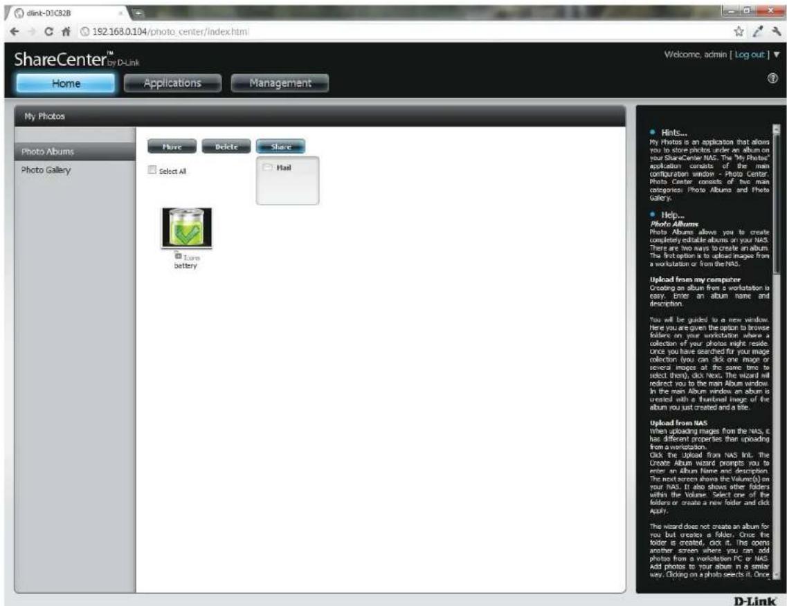 D-LINK DNS-320LW - Sharing your Photos - 1