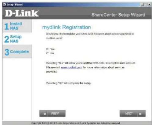 D-LINK DNS-320LW - Connecting to the mydlink - 1