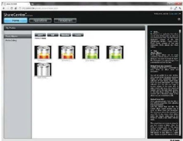 D-LINK DNS-320LW - Configuring an Album - 1