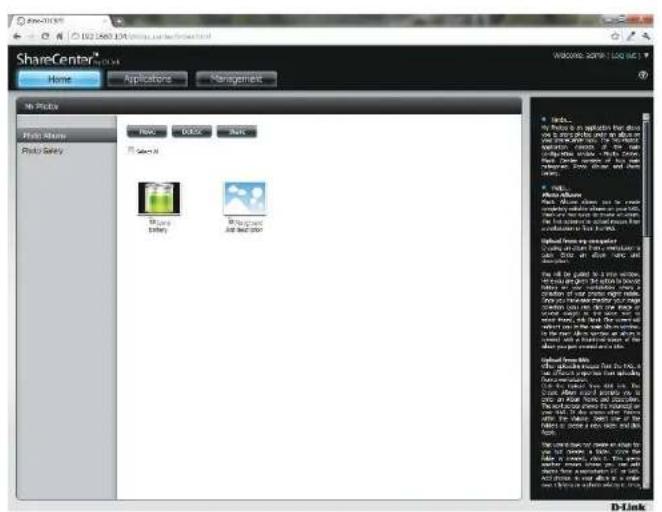 D-LINK DNS-320LW - Editing the Photo Album - 2