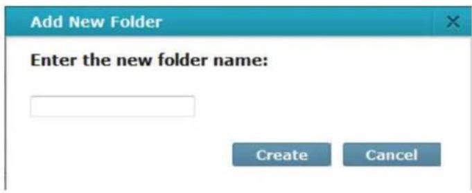 D-LINK DNS-320LW - Creating a New Folder - 1