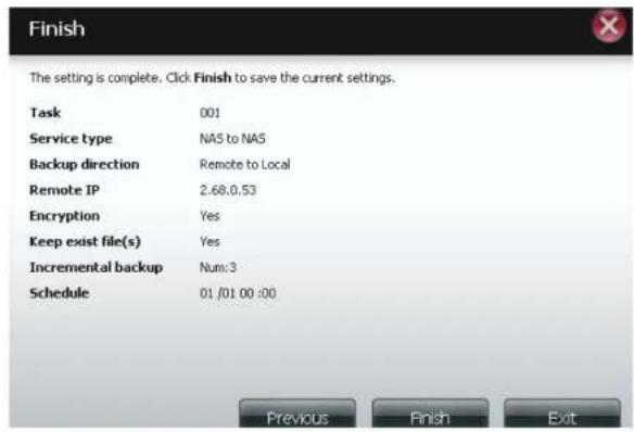 D-LINK DNS-320LW - Remote Backups list: - 1