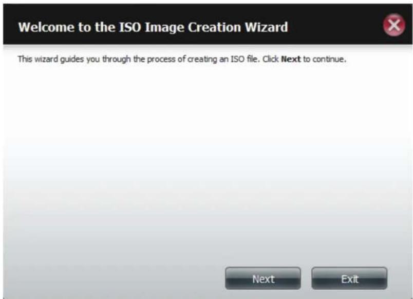 D-LINK DNS-320LW - ISO image Creation Wizard - 1