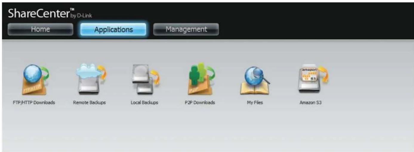 D-LINK DNS-320LW - Applications - 1
