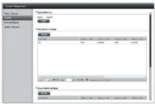 D-LINK DNS-320LW - Quotas - 1