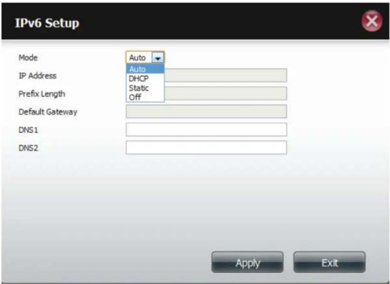 D-LINK DNS-320LW - IPv6 Setup - 1