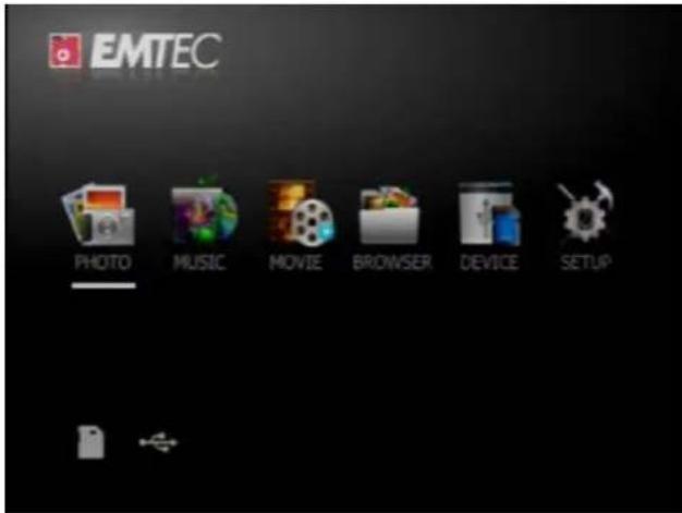 EMTEC Movie Cube K220 - Main Interface - 1