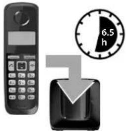 GIGASET A220A Trio - Initial charging and discharging of the batteries - 1