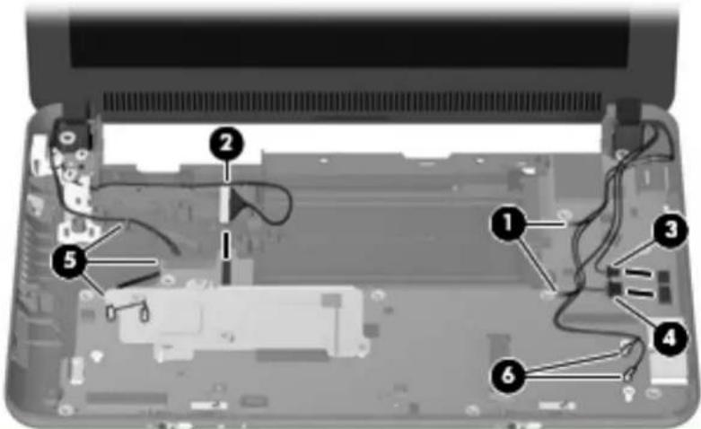 HP Mini 110-1190eo - Remove the heat sink assembly (2). - 9