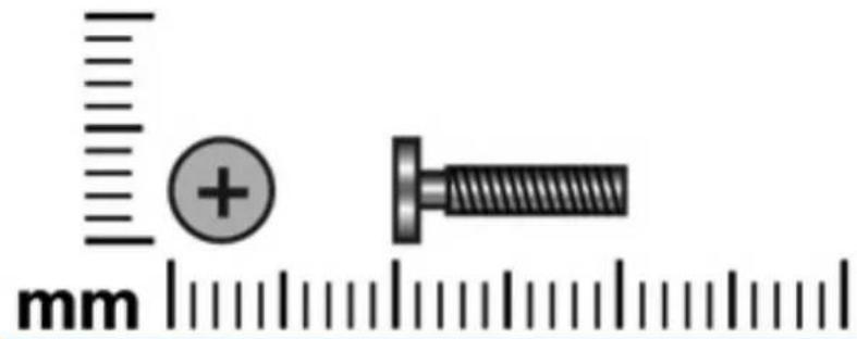 HP Mini 110-1190eo - Phillips PM2.5×10.0 captive screw - 1