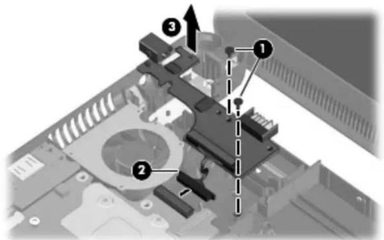 HP Mini 110-1190eo - Power/battery pass-through board - 1