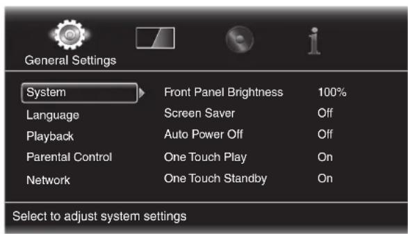 HARMAN KARDON BDS 670 - General Settings - 1