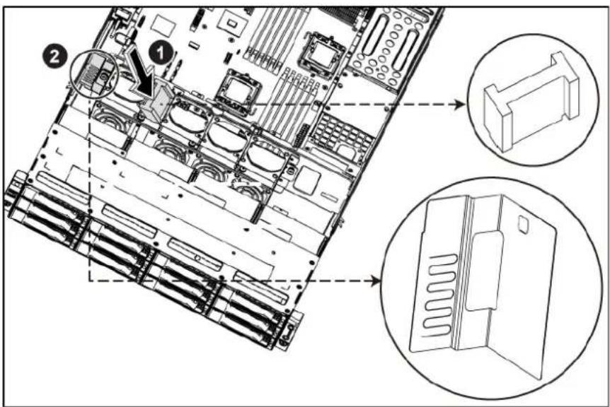 HP ProLiant DL180 G6 - To install the system redundant fan cage - 4