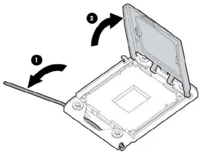 HP ProLiant DL180 G6 - To install a processor: - 2