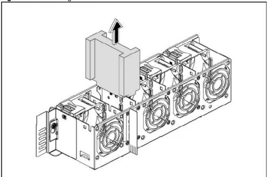 HP ProLiant DL180 G6 - To install the system redundant fan cage - 1