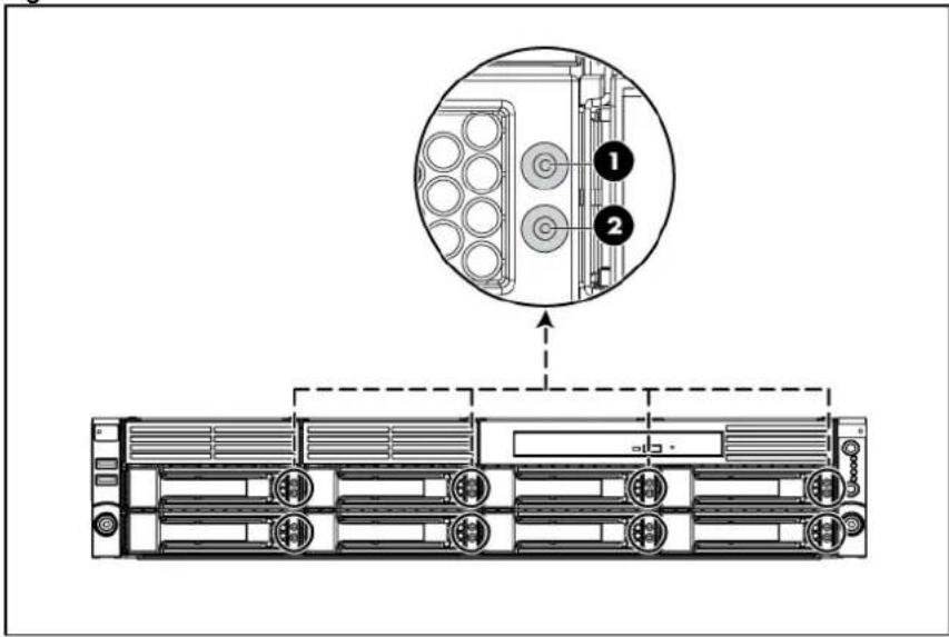 HP ProLiant DL180 G6 - Hard drive LED indicator - 1