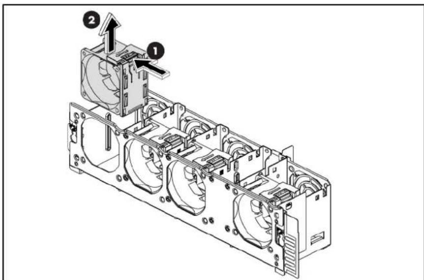 HP ProLiant DL180 G6 - To install the system redundant fan cage - 2