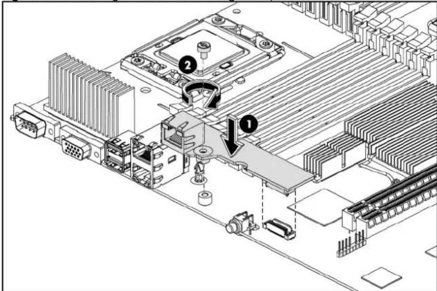 HP ProLiant DL180 G6 - To reinstall the dedicated management port: - 3