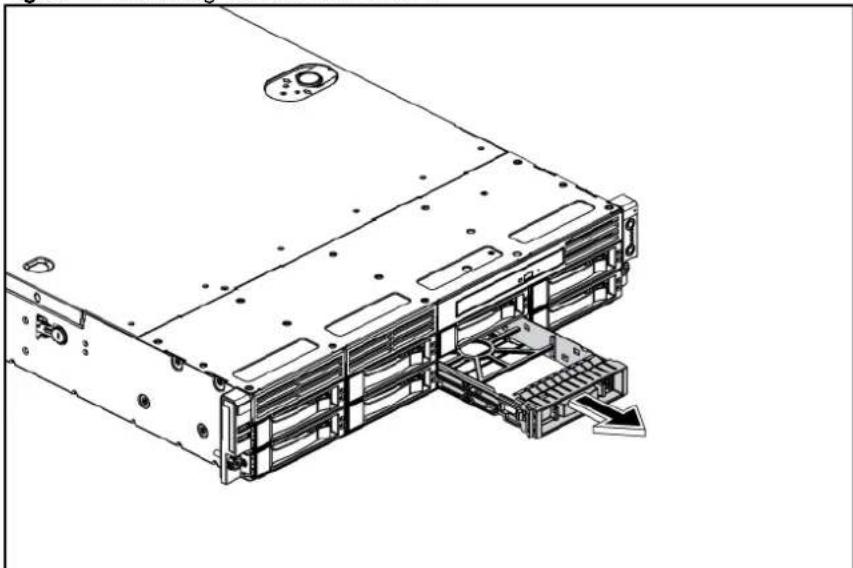 HP ProLiant DL180 G6 - To install the hard drive: - 1