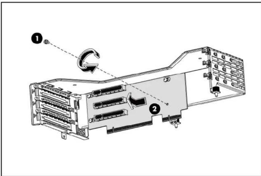 HP ProLiant DL180 G6 - To remove the PCIe riser card: - 1