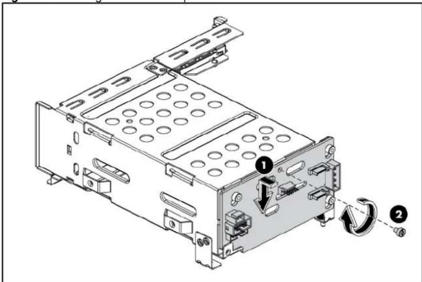 HP ProLiant DL180 G6 - To install the HDD PCI cage: - 2