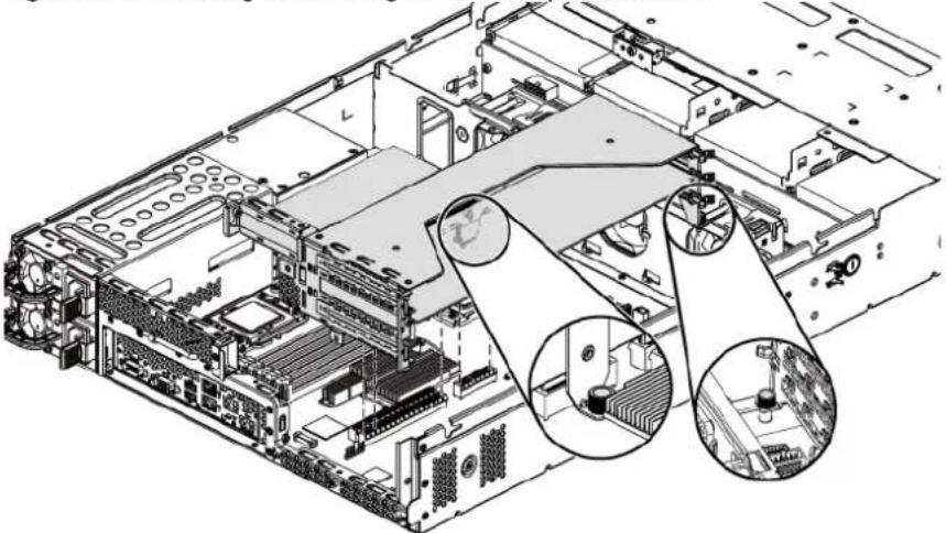 HP ProLiant DL180 G6 - To reinstall the PCI cage: - 3