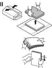 Diagram illustrating four steps of a mechanical or electronic assembly process, with arrows indicating direction and labels.