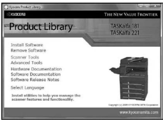 KYOCERA 181 SCAN - Installing the utilities - 2