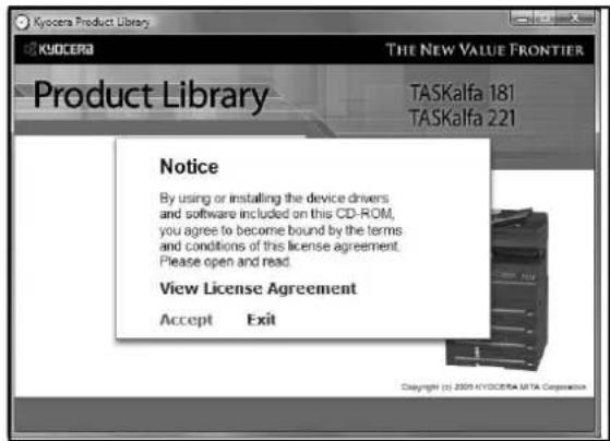 KYOCERA 181 SCAN - Installing the utilities - 1
