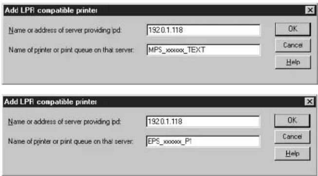 Lantronix LPS1-T - LPR on Windows NT 3.5.1 (and later) - 4