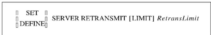Lantronix LPS1-T - Set/Define Server Retransmit Limit - 1